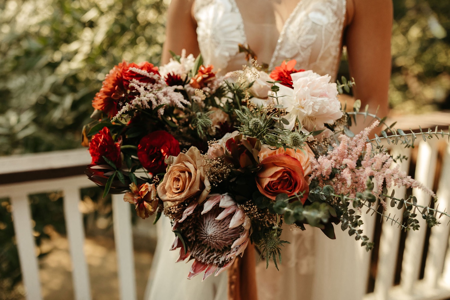 good seed floral romantic wedding bouquet