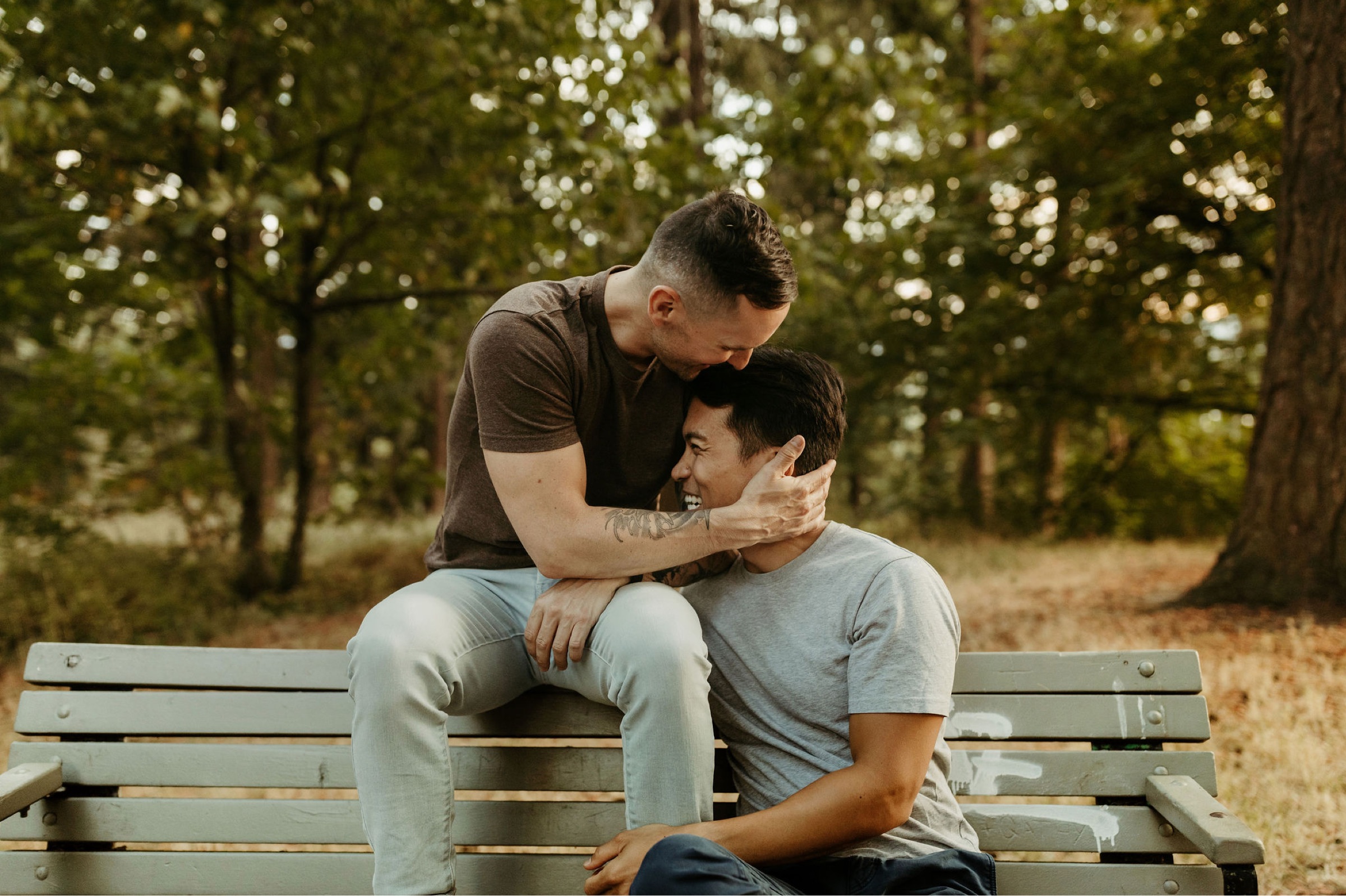 sweet lgbt couples session in portland