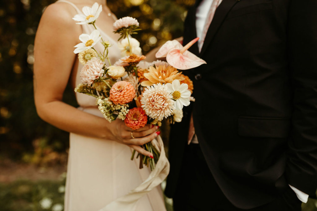 woodsy wild bride wedding bouquet