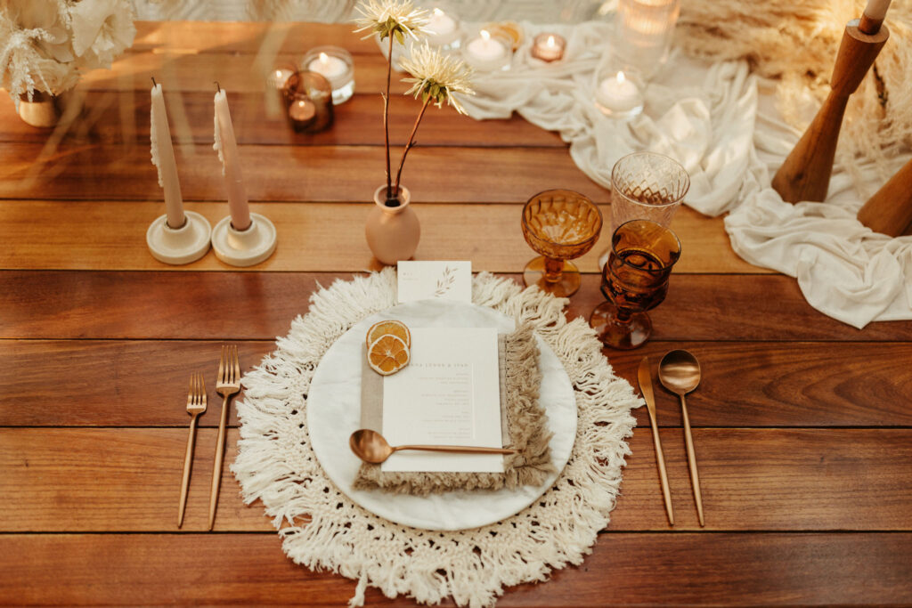 cabo mexico elopement tablescape reception dinner table
